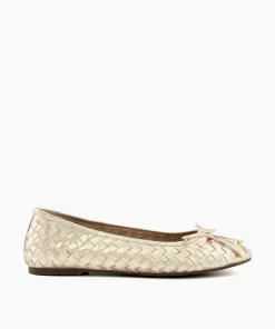 Cheap Hartlyns - Gold Ballet Pumps