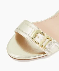 Sale Jessie - Gold Block Heeled Sandals