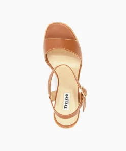 Discount Jodi - Tan Block Heeled Sandals
