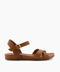 Outlet Landie - Camel Flat Sandals