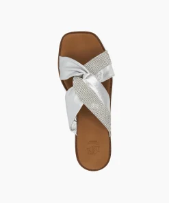 Hot Lossey - Silver Flat Sandals