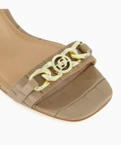 Shop Manual - Taupe Block Heeled Sandals