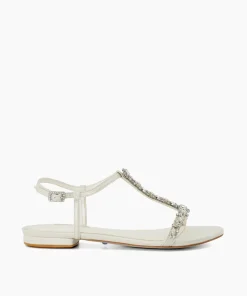 Cheap Nuptuals - Ivory Flat Sandals