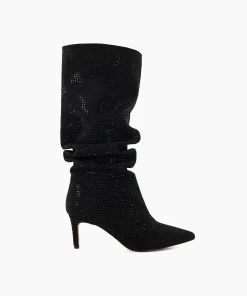 Cheap Slouch - Black Knee High Boots